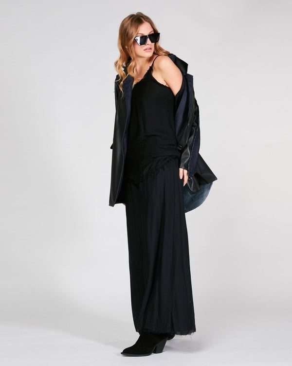 Baci Raw Fray Camisole Beige