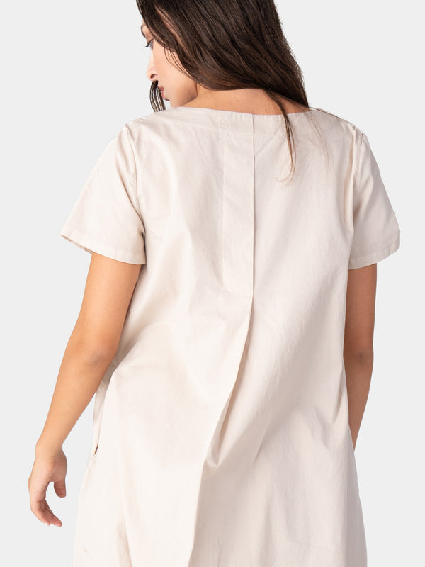 Baci Round Neck Organic Cotton Day Dress Mare