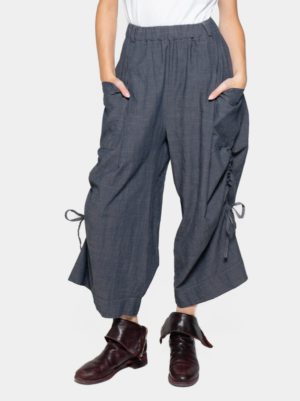 baci Ruched Leg Cargo Pants Cappuccino