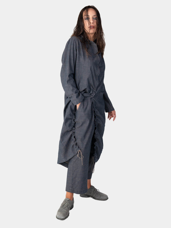 Baci Ruched Open Front Cardigan Cappuccino