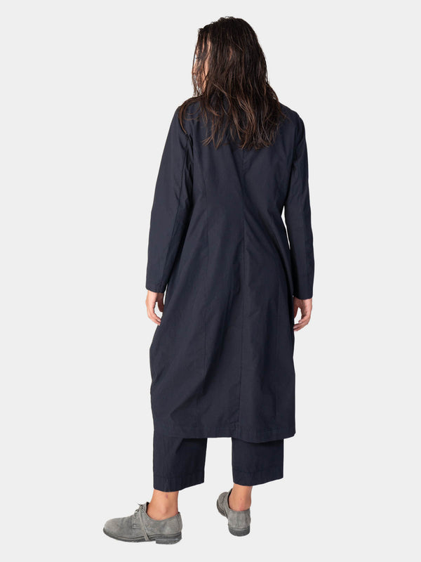 Baci Ruched Open Front Cotton Cardigan Bianco