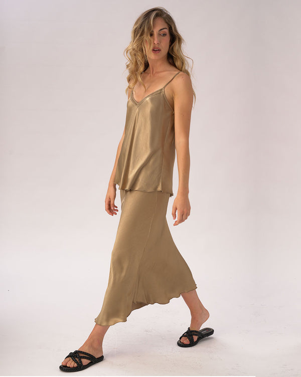 Baci Silky V-Neck Camisole Black