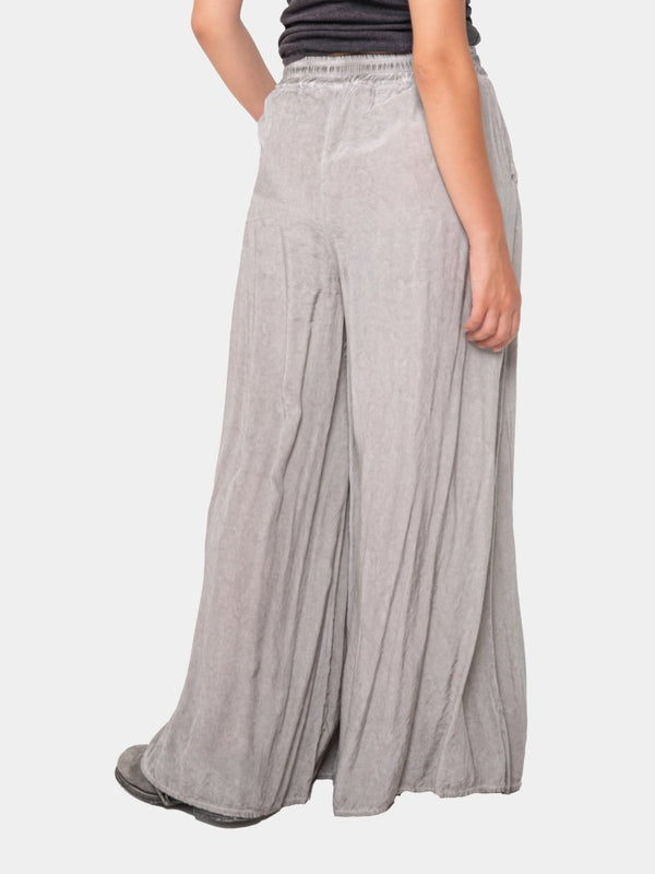 Baci Silky Wide-Leg Palazzo Pant Gold