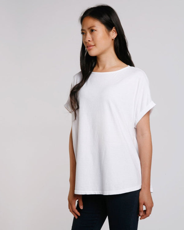 Baci Simple Boatneck Tee Royal Blue