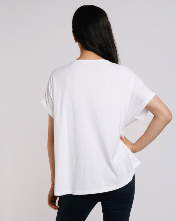Baci Simple Boatneck Tee Royal Blue