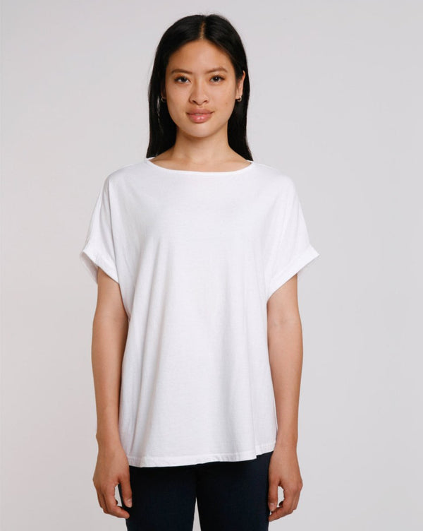 baci Simple Boatneck Tee Royal Blue