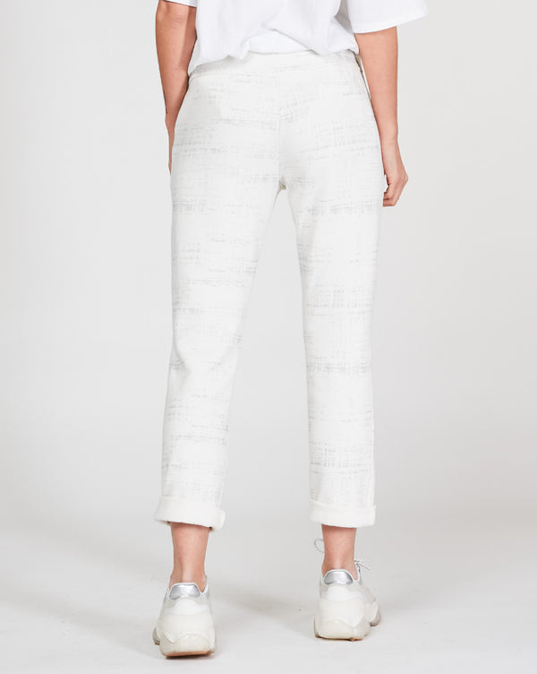 Baci Static Drawstring Elastic Sweatpant Black