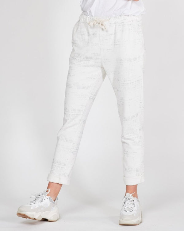 baci Static Drawstring Elastic Sweatpant Black