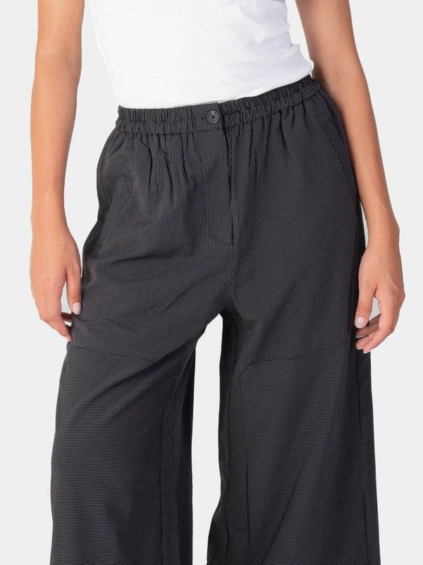 Baci Straight Leg Striped Joggers Black Striped