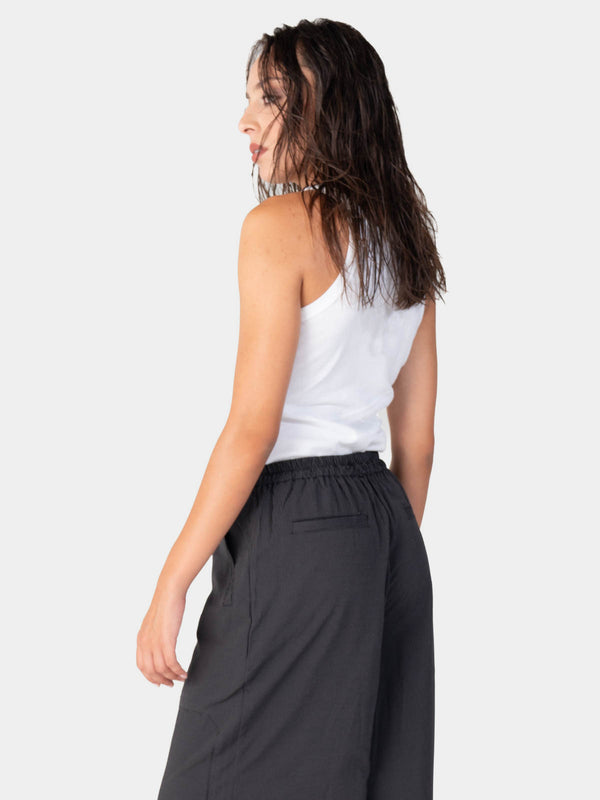 Baci Straight Leg Striped Joggers Black Striped