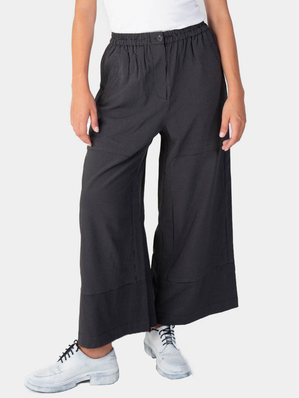 baci Straight Leg Striped Joggers Black Striped