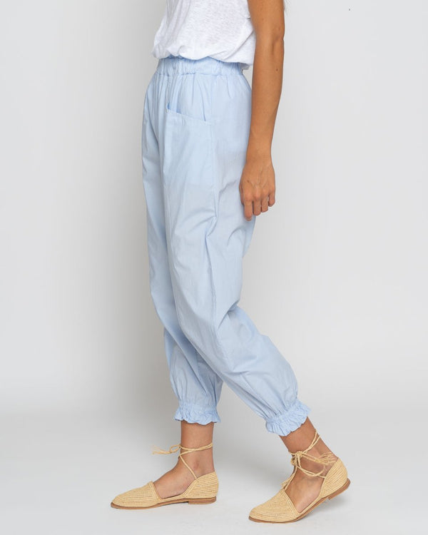 Baci Summer Scrunched Drawstring Sweatpant Camel