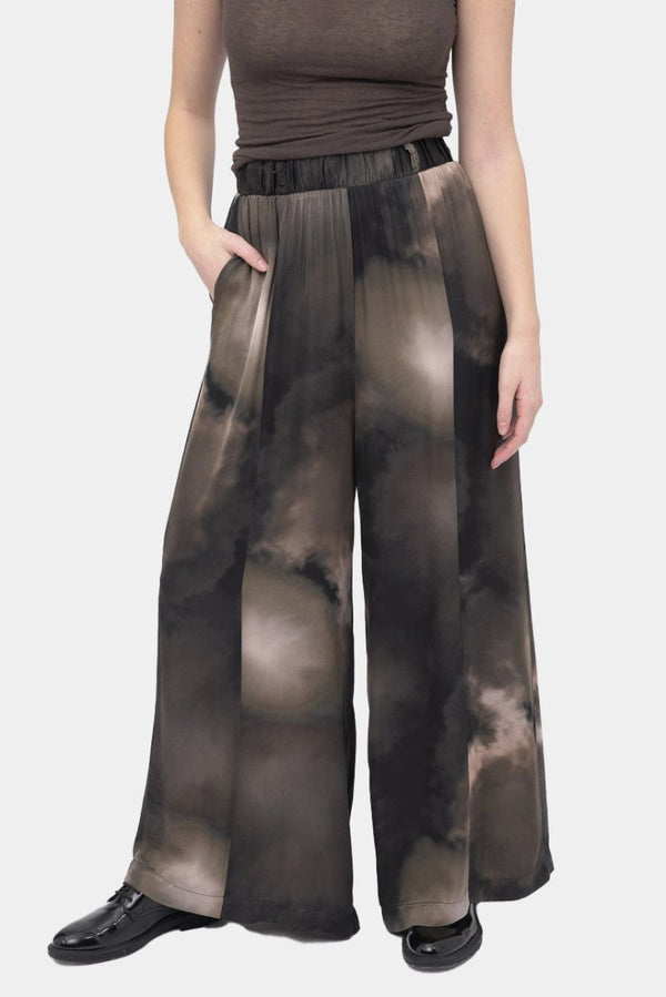 baci Tie-Dye Maxi Pants Multi Brown