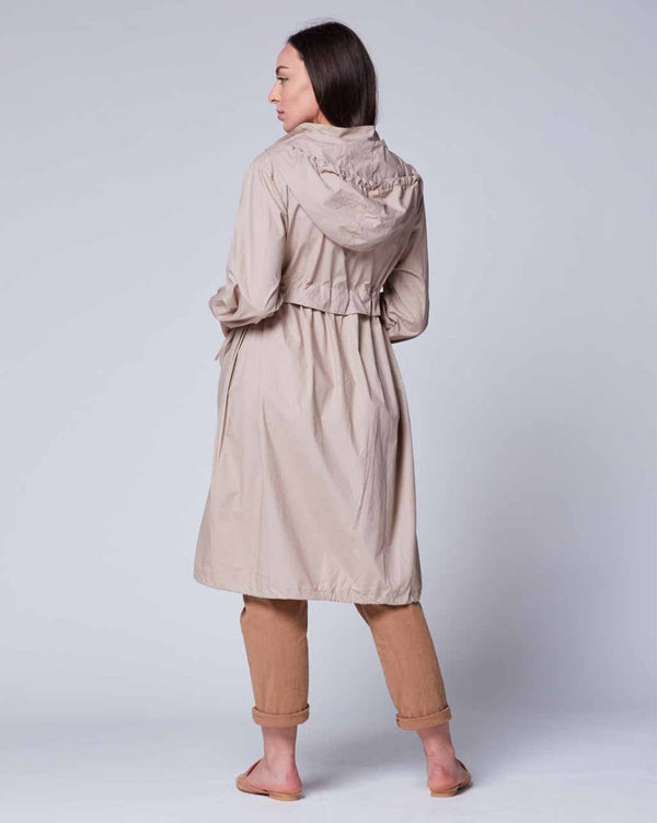 Baci Tiered Anorak Jacket Beige