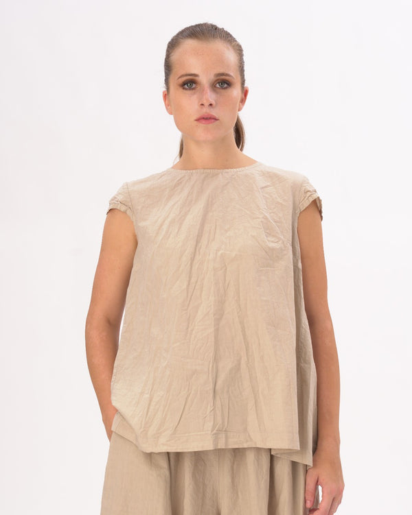 baci Tiered Waist Ruffled Organic Shirt Black