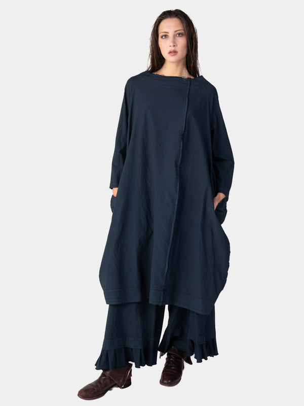 Baci Boat Neck Front Seam Organic Cotton Dress Cappuccino