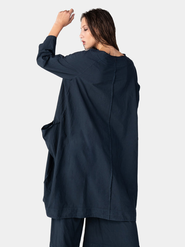 Baci Boat Neck Front Seam Organic Cotton Dress Cappuccino