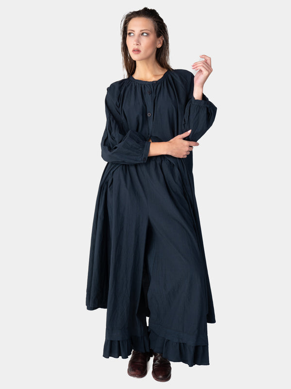 baci Drop Shoulder Balloon Sleeve Maxi Dress Cappuccino