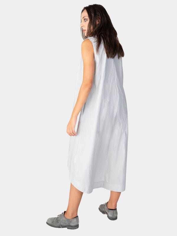 Baci V-Neck Sleeveless Organic Cotton Midi Dress Mare