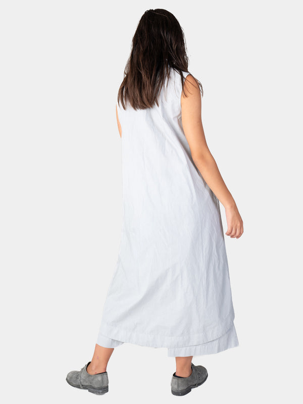 Baci V-Neck Sleeveless Organic Cotton Midi Dress Mare