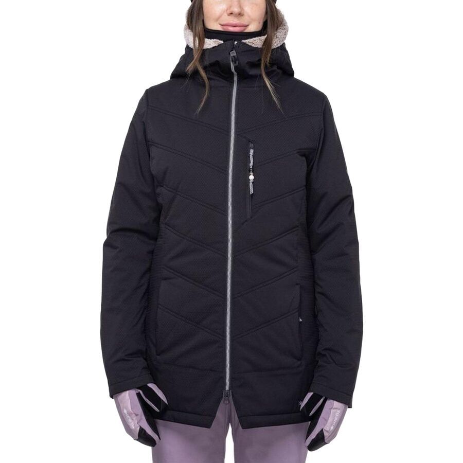 backcountry 686 Cloud Insulated Jacket 2023 - Women's Black Geo Jacquard
