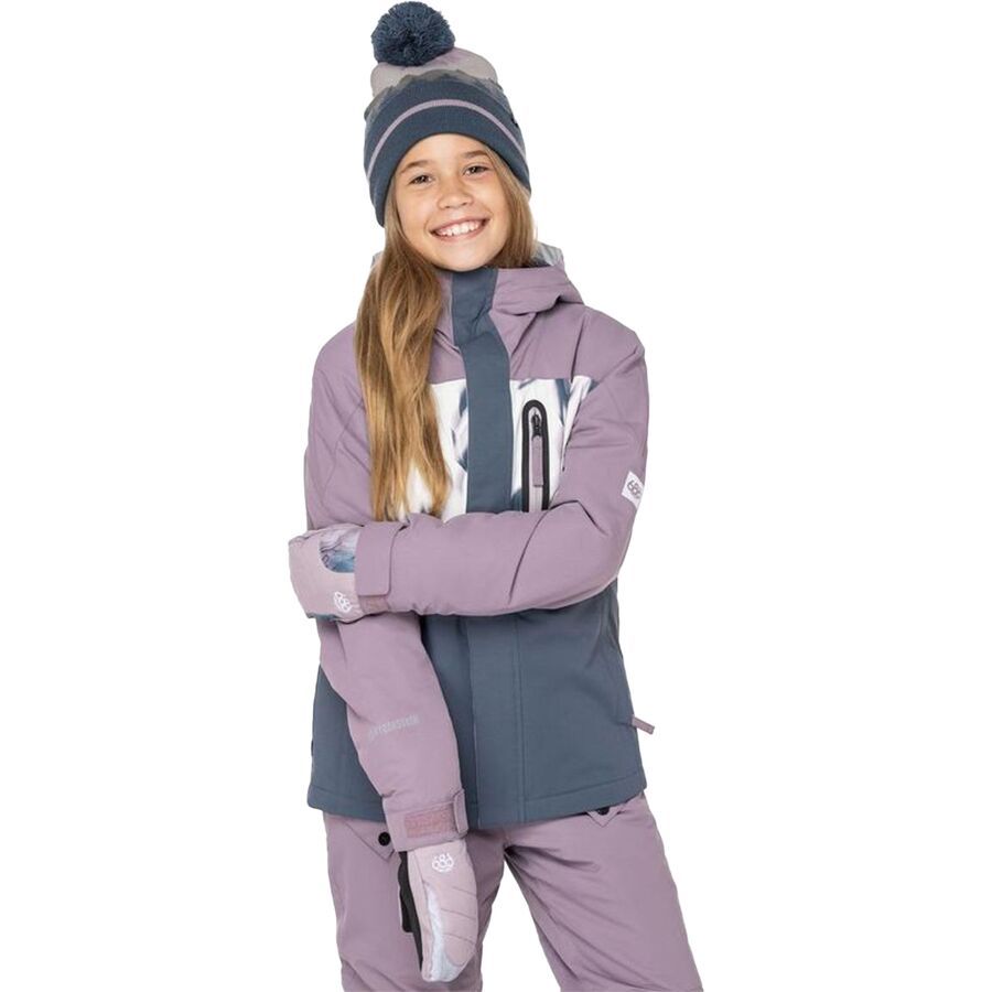 backcountry 686 Hydrastash Insulated Jacket 2023 - Girls' Dusty Orchid Clrblk