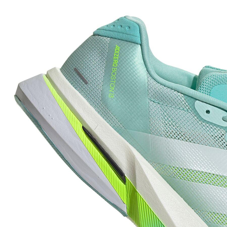 Backcountry Adidas Adizero Boston 13 Running Shoe - Women's Semi Flash Aqua/Zero Metallic/Lucid Lemon