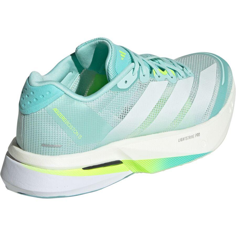 Backcountry Adidas Adizero Boston 13 Running Shoe - Women's Semi Flash Aqua/Zero Metallic/Lucid Lemon
