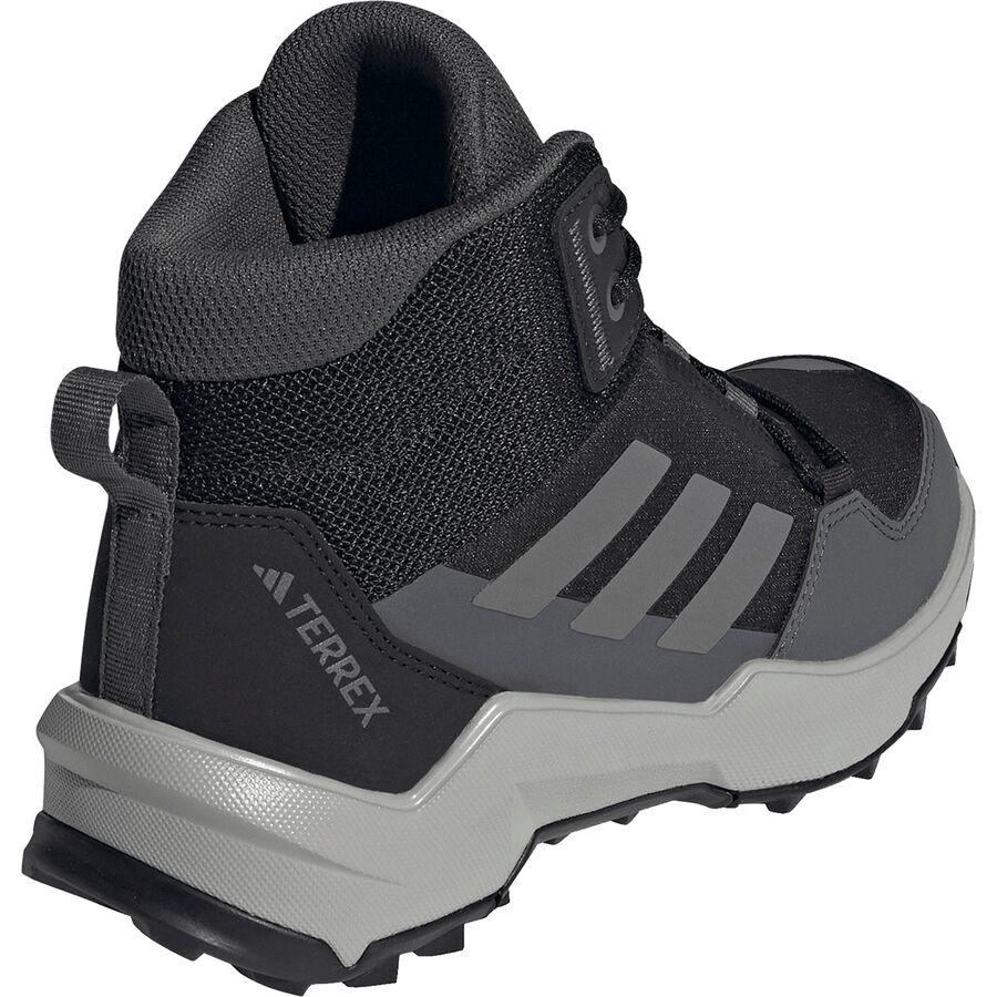 Backcountry Adidas TERREX AX4R Mid Hiking Shoe - Little Kids' Core Black/Grey Four/Grey Six