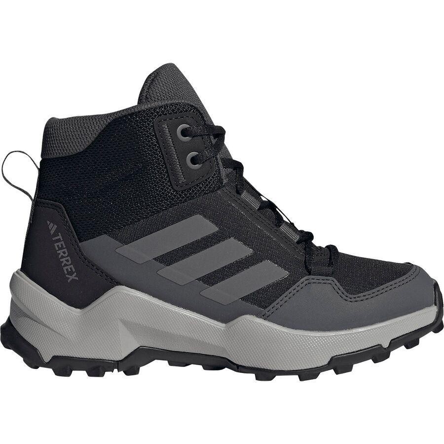 backcountry Adidas TERREX AX4R Mid Hiking Shoe - Little Kids' Core Black/Grey Four/Grey Six