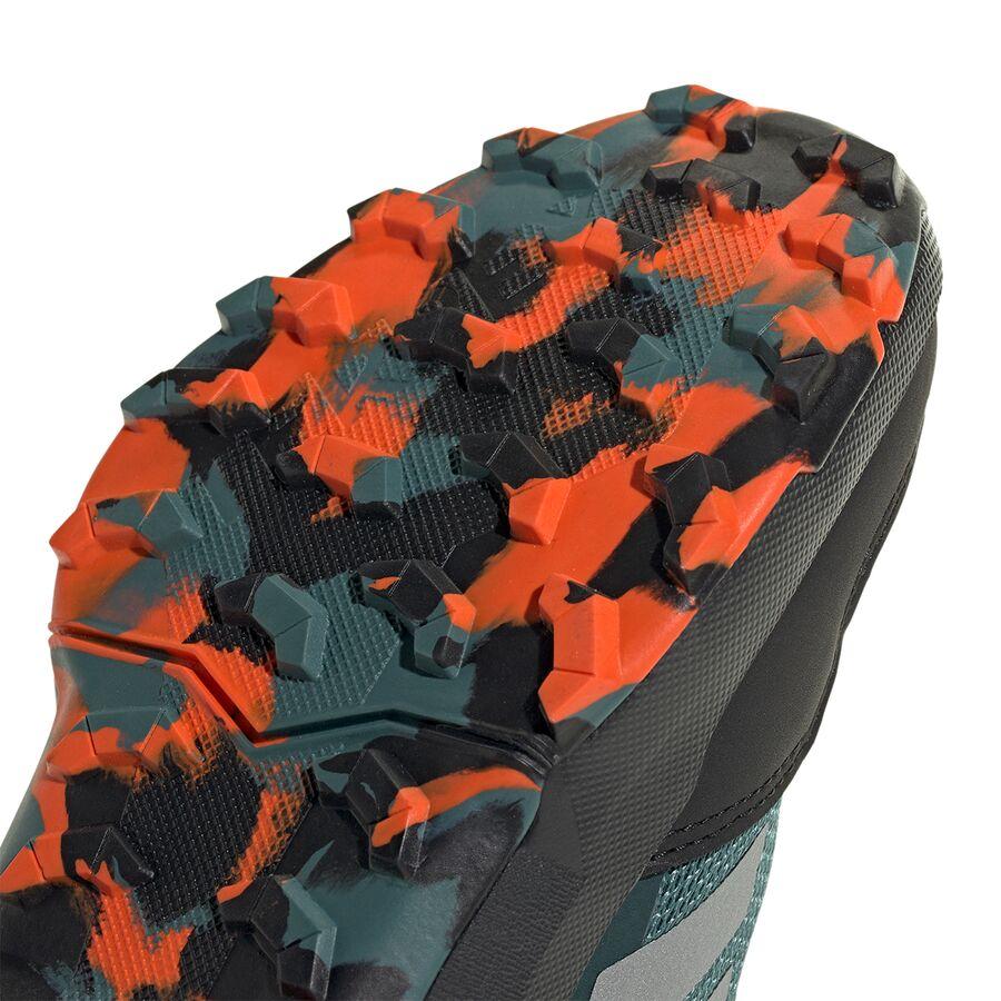 Backcountry Adidas TERREX AX4S SL Shoe - Kids' Preloved Teal/Matte Silver/Semi Impact Orange