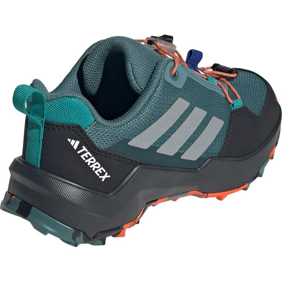 Backcountry Adidas TERREX AX4S SL Shoe - Kids' Preloved Teal/Matte Silver/Semi Impact Orange