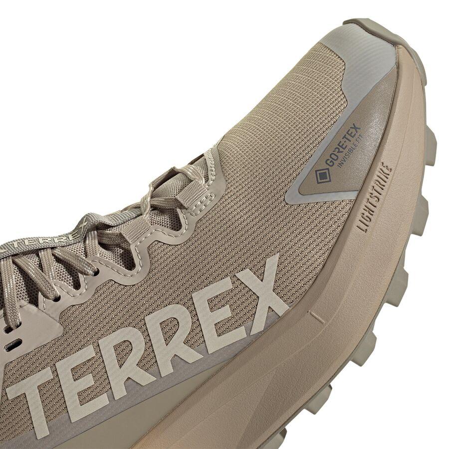 Backcountry Adidas TERREX Terrex Agravic GTX Trail Running Shoe - Men's Blanch Cargo/Alumina/Putty Beige