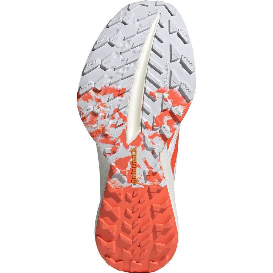 Backcountry Adidas TERREX Terrex Agravic Speed Ultra Trail Running Shoe - Women's Ftwr White/Impact Orange/Dash Grey