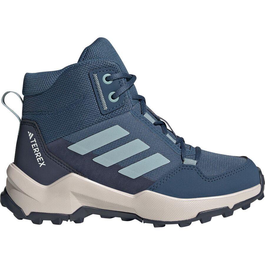 backcountry Adidas TERREX Terrex AX4R Mid Hiking Shoe - Kids' Wonder Steel/Magic Grey/Shadow Navy
