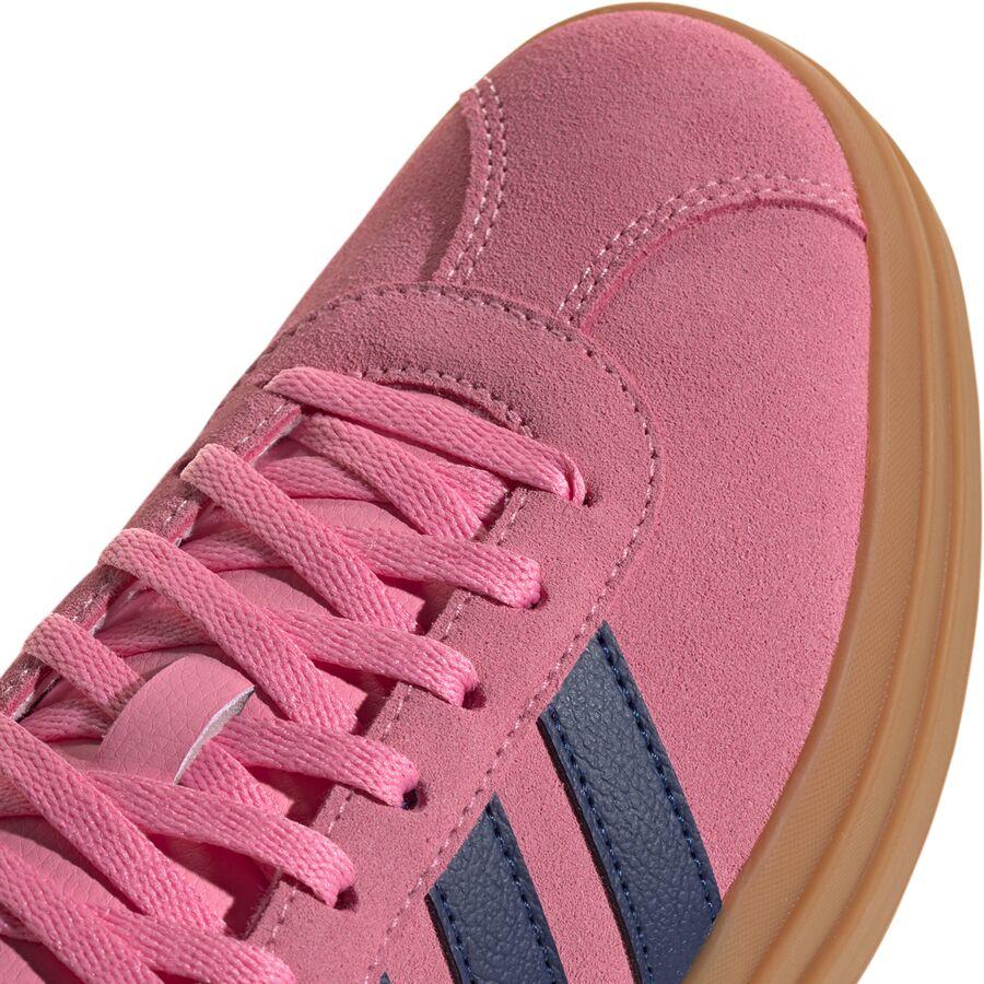 Backcountry Adidas VL Court Bold Shoe - Women's Bliss Pink/Dark Blue/Gold Metallic