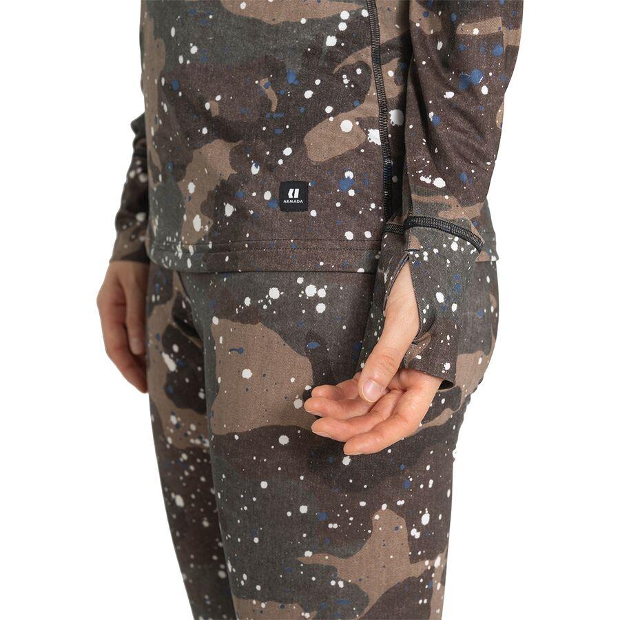 Backcountry Armada Haven Baselayer Crew Shirt - Women's Splatter Camo