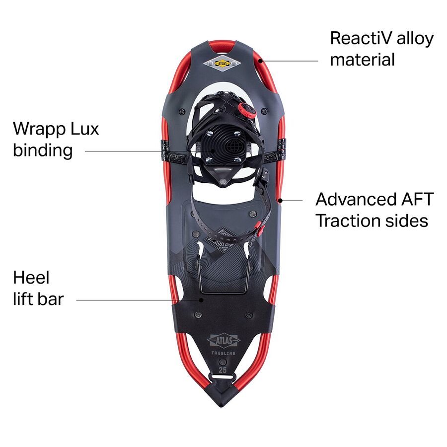 Backcountry Atlas Snowshoes Treeline Snowshoe - Men's Red
