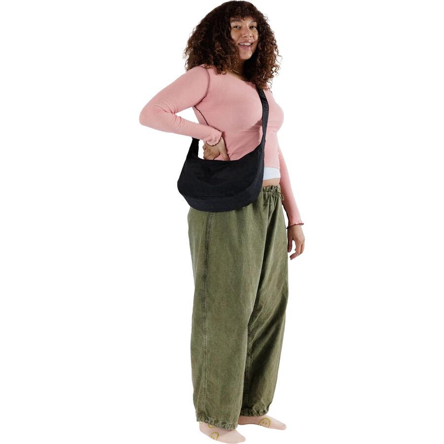 Backcountry BAGGU Medium Nylon Crescent Bag Black3