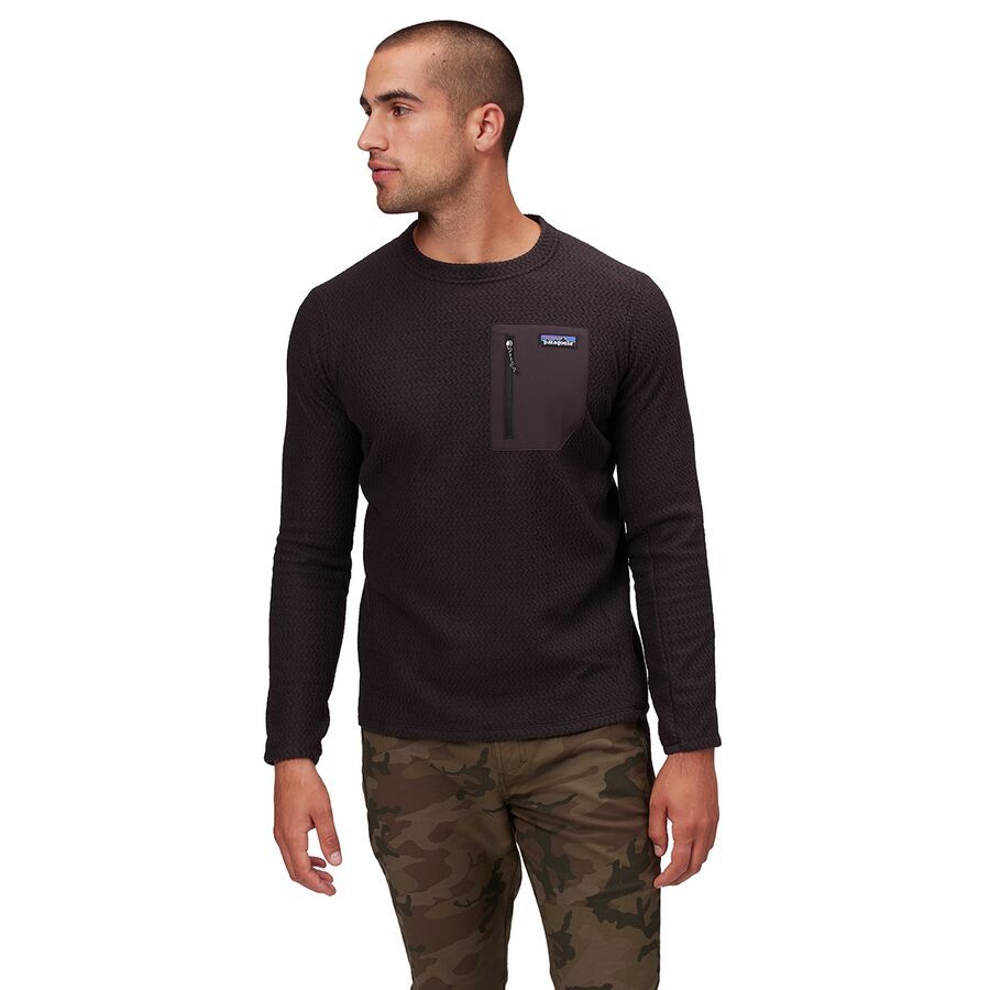 backcountry Patagonia R1 Air Crew Top - Men's Black