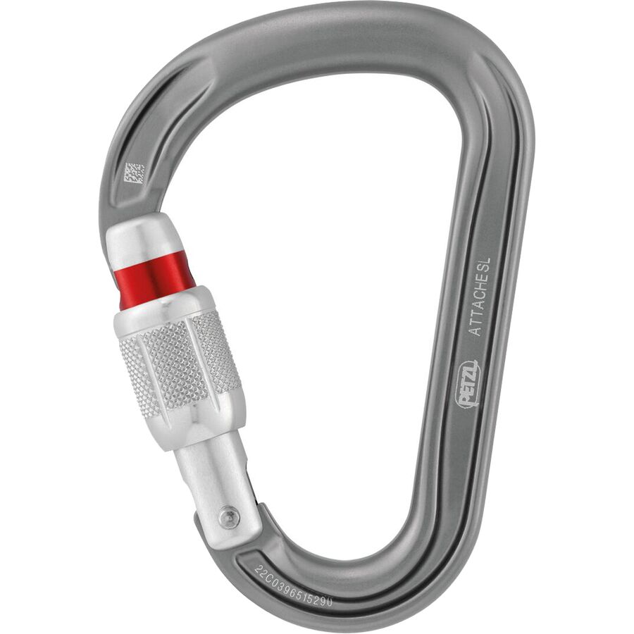 Backcountry Petzl Attache Locking Carabiner Gray