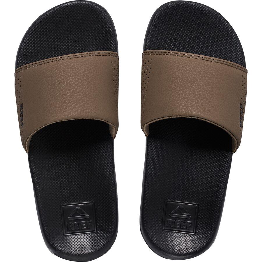 Backcountry Reef One Slide Sandal - Boys' Black/Tan