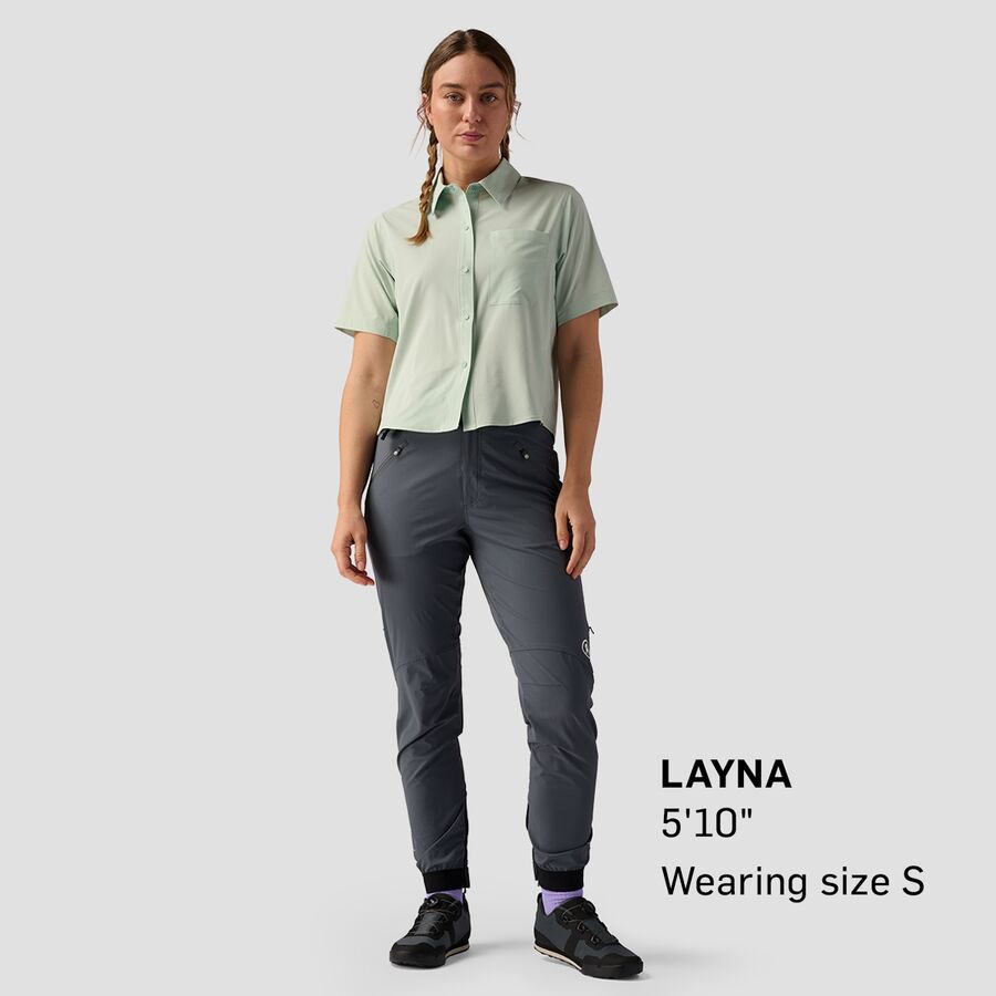 Backcountry Backcountry Slickrock Short-Sleeve Button-Up Jersey - Women's Silt Green