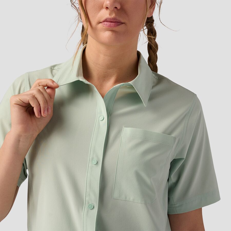 Backcountry Backcountry Slickrock Short-Sleeve Button-Up Jersey - Women's Silt Green