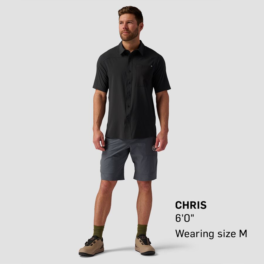 Backcountry Backcountry Slickrock Short-Sleeve Button-Up Jersey - Men's Black