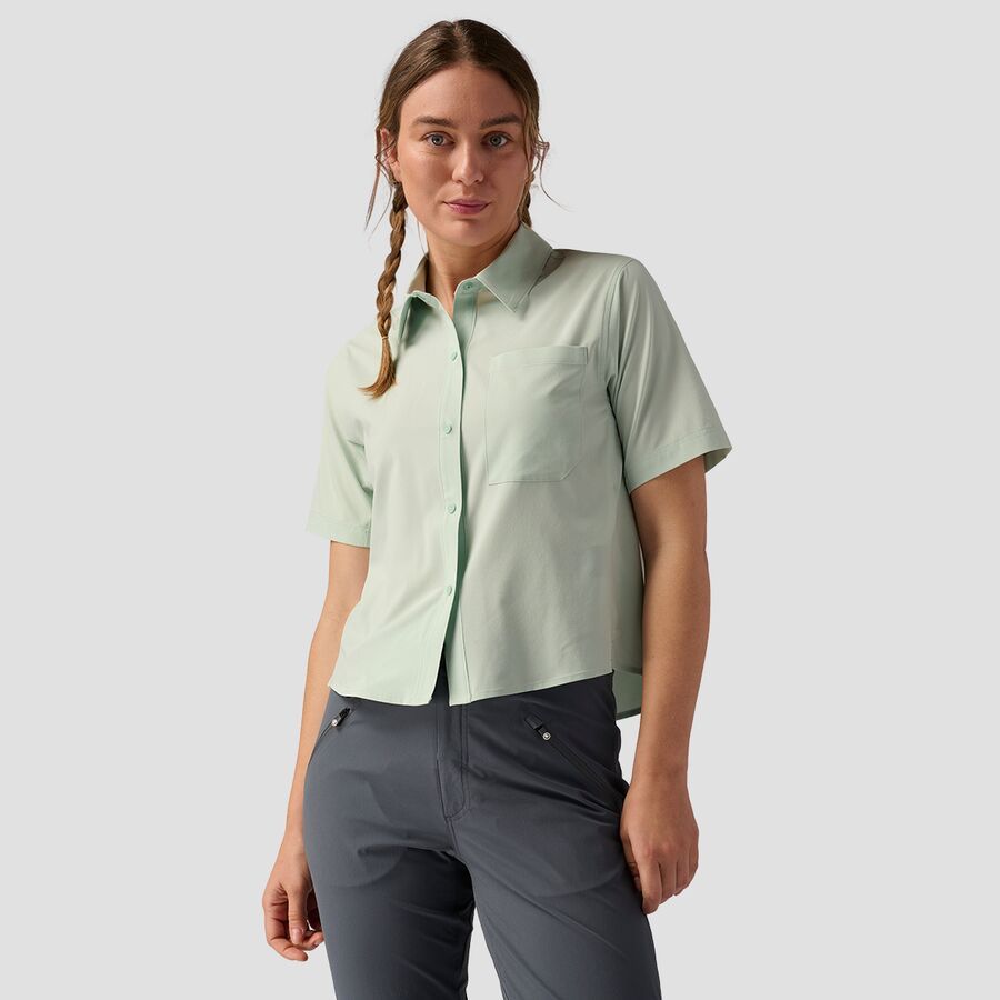 backcountry Backcountry Slickrock Short-Sleeve Button-Up Jersey - Women's Silt Green