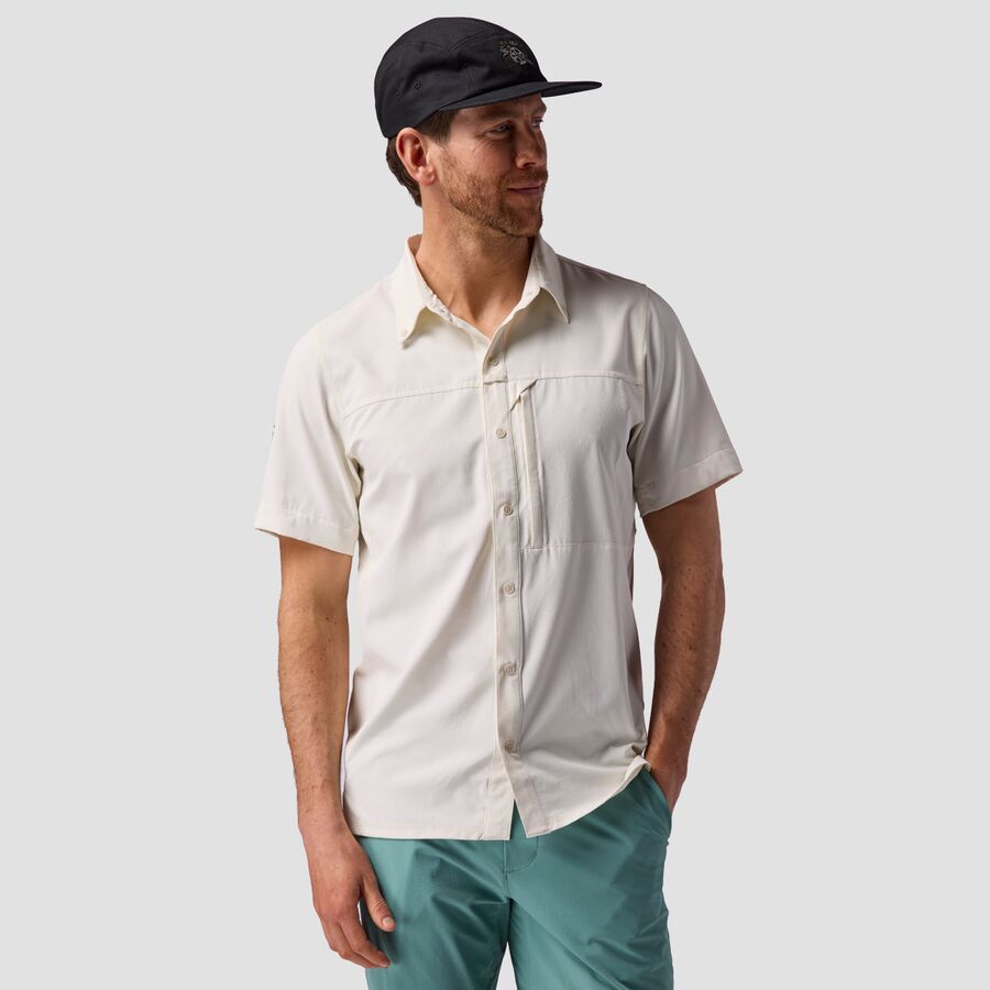 Backcountry Backcountry Tahoe Woven Convertible Snap-Up Shirt - Men's Egret