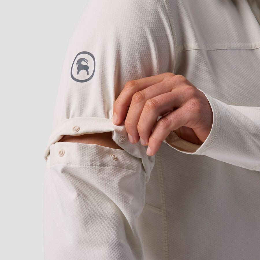 Backcountry Backcountry Tahoe Woven Convertible Snap-Up Shirt - Men's Egret