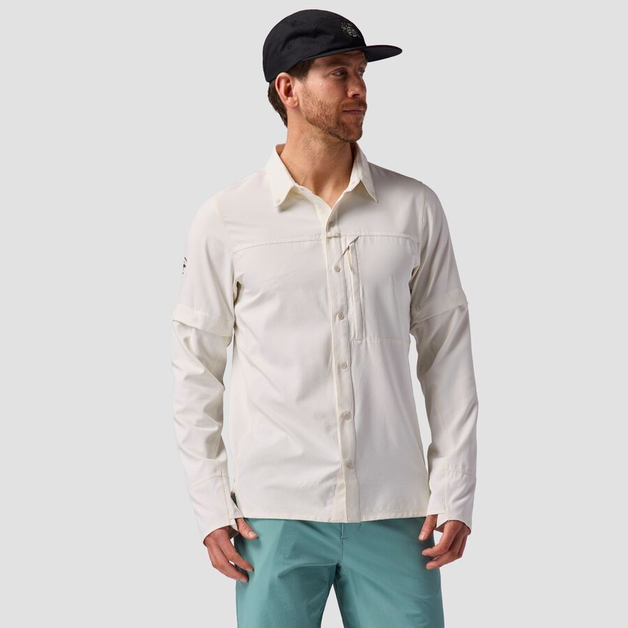 backcountry Backcountry Tahoe Woven Convertible Snap-Up Shirt - Men's Egret
