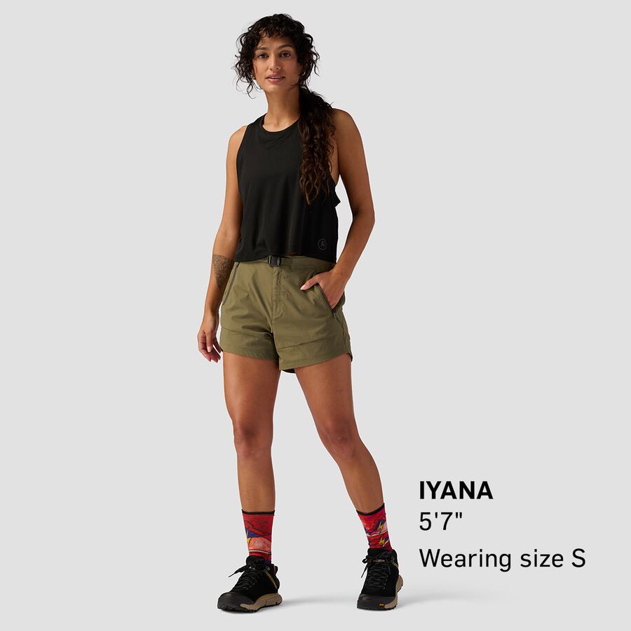 Backcountry Backcountry Wasatch Ripstop 3.5in Short - Women's Kalamata